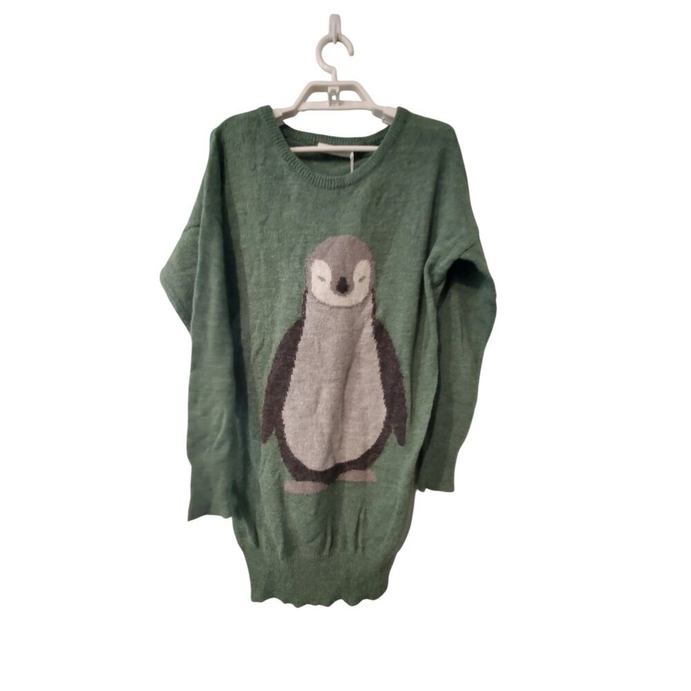 Only True Collection nwt sweater jumper womens S Penguin wool alpaca tunic long